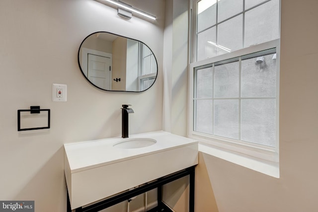 bathroom with vanity