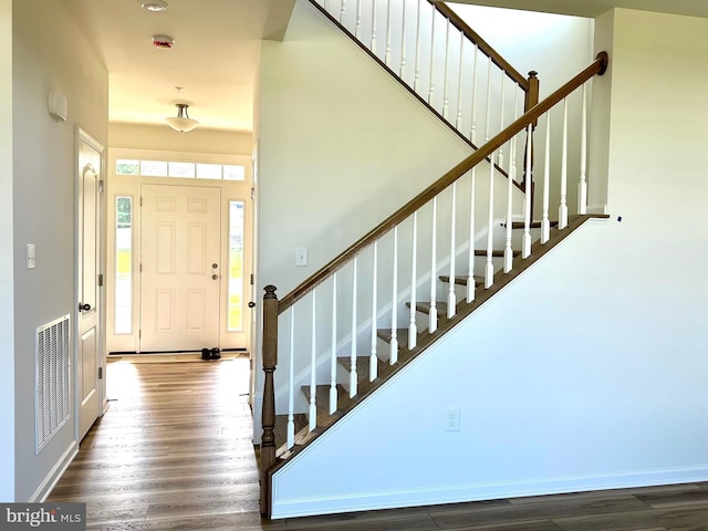 13810 Pulaski Dr Unit 72, Hagerstown, MD 21742 - foyer entrance featuring wood finished floors and stairs