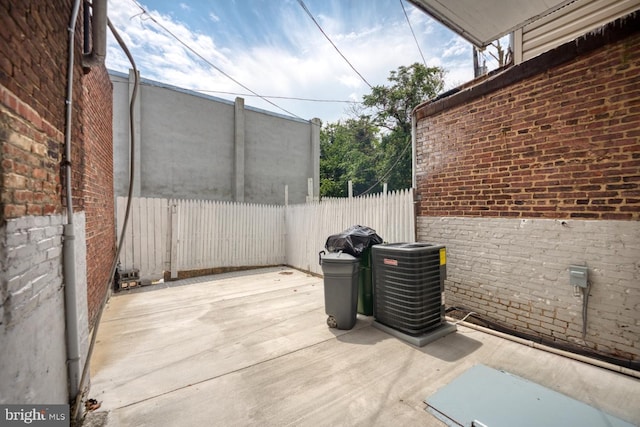 view of patio with cooling unit