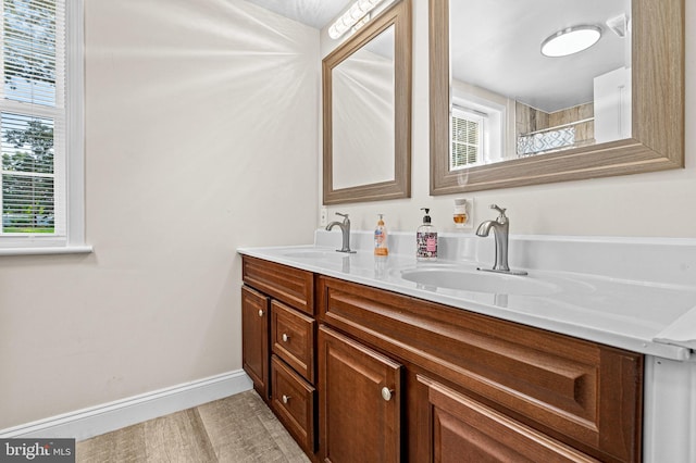 bathroom with vanity