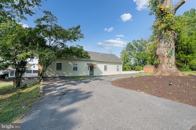 view of front of home