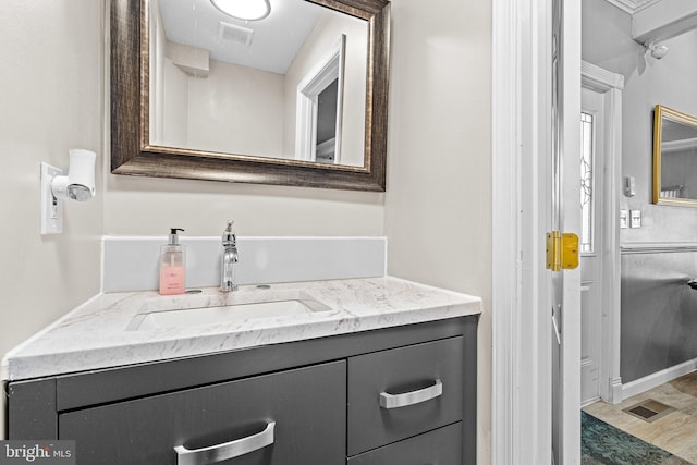 bathroom with vanity