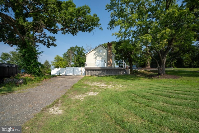 view of yard