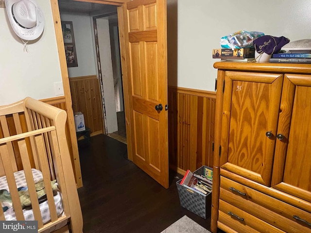 interior space featuring dark hardwood / wood-style flooring