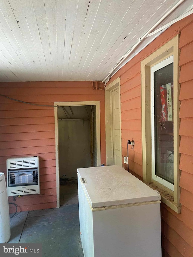 exterior space with heating unit