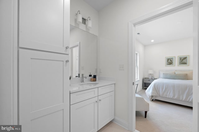 bathroom with vanity