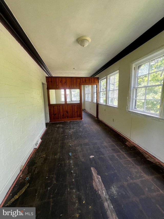 spare room featuring ornamental molding