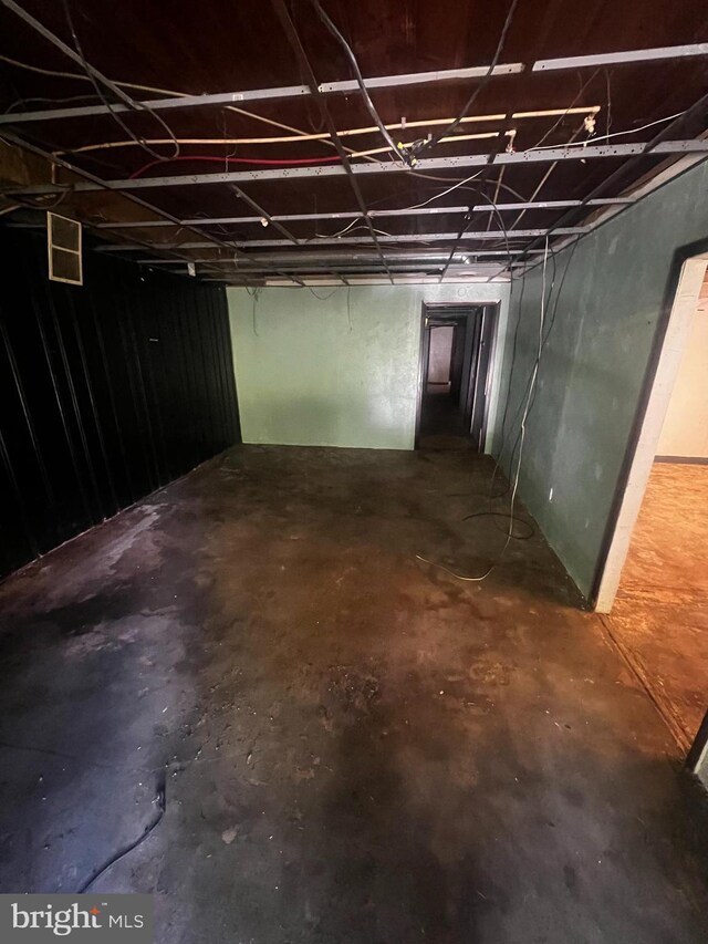 view of basement