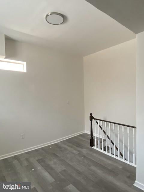 unfurnished room featuring hardwood / wood-style floors