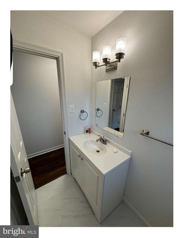 bathroom with vanity