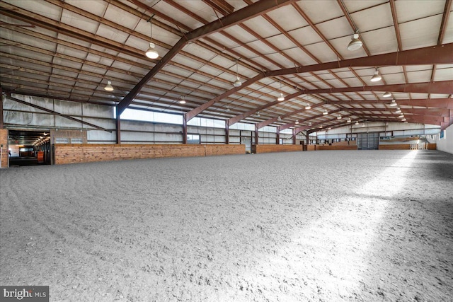 view of horse barn