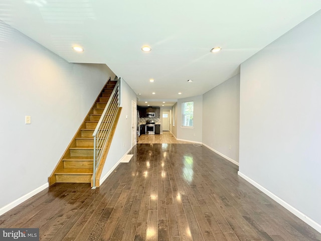 interior space with wood-type flooring