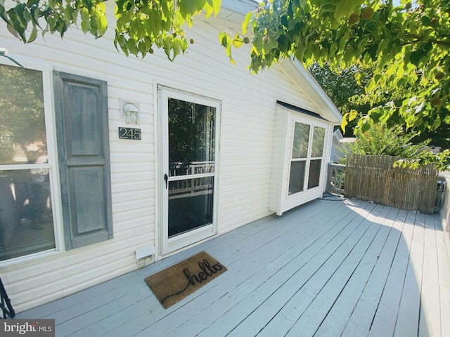 view of wooden terrace