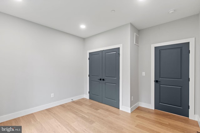 interior space with light wood-type flooring