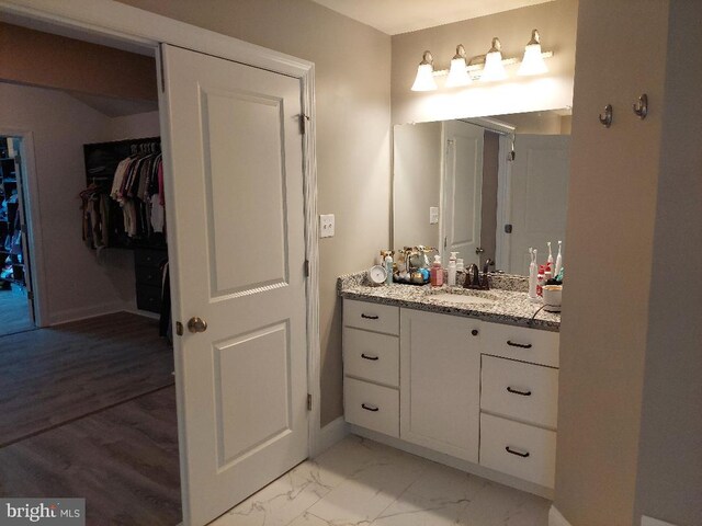 bathroom with vanity