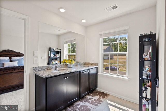 bathroom with vanity