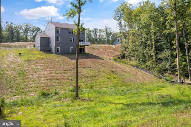 exterior space with a deck