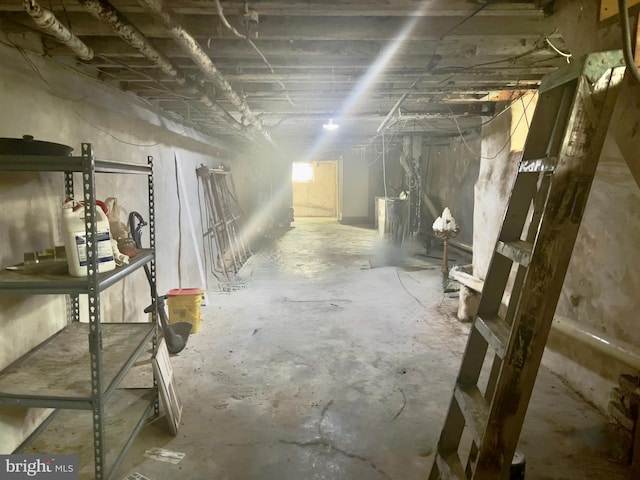 view of basement