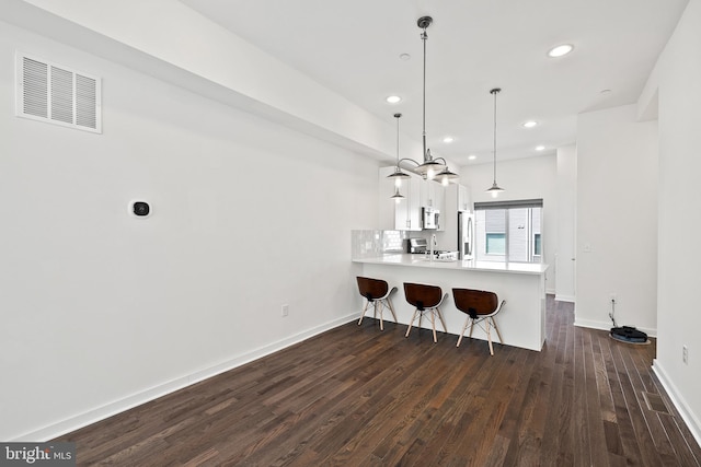 interior space featuring hardwood / wood-style flooring