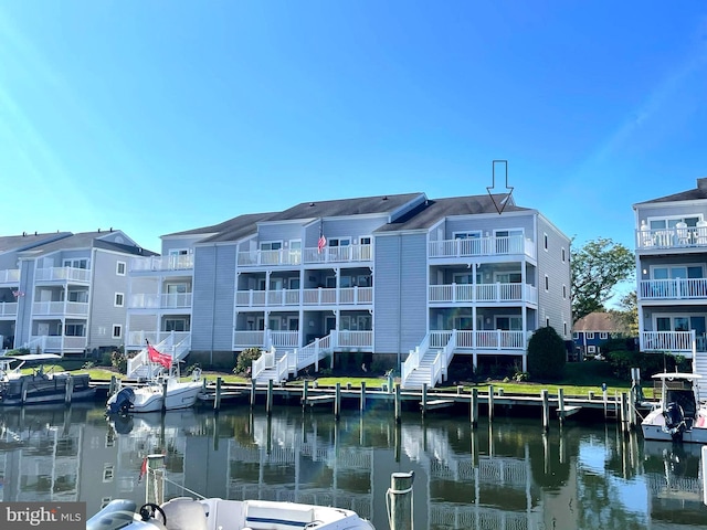 view of property featuring a water view