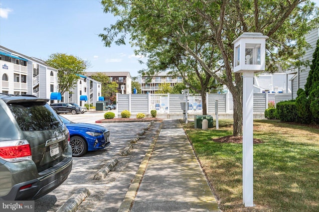 exterior space featuring a front yard