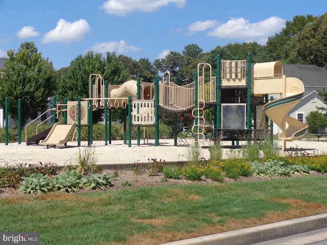 view of jungle gym