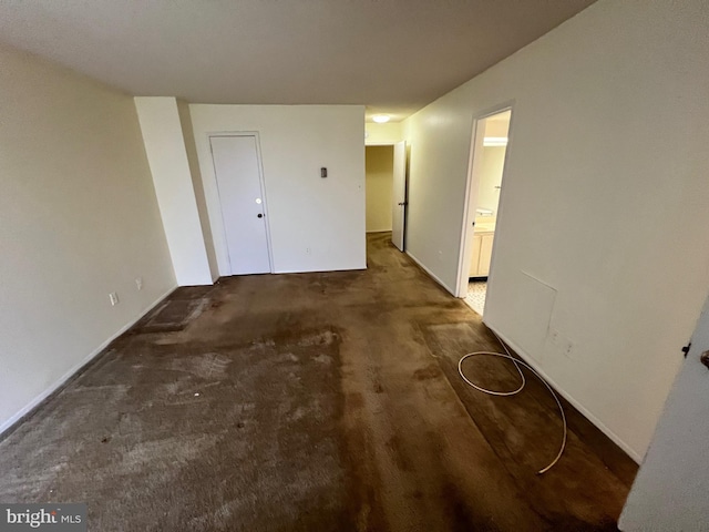 interior space featuring carpet