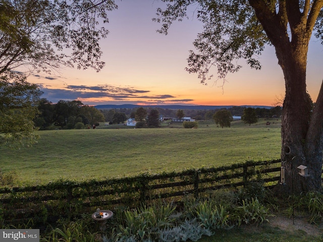 mountain view with a rural view