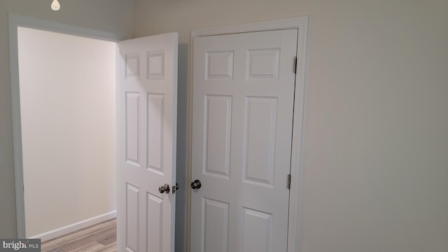 interior space featuring light hardwood / wood-style flooring