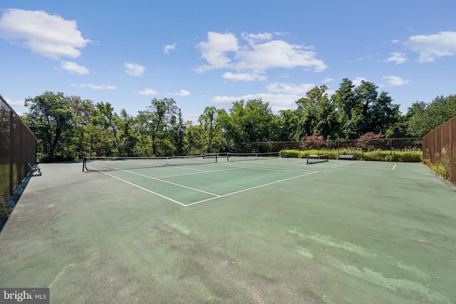 view of tennis court