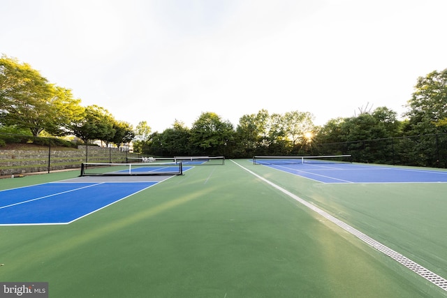 view of sport court