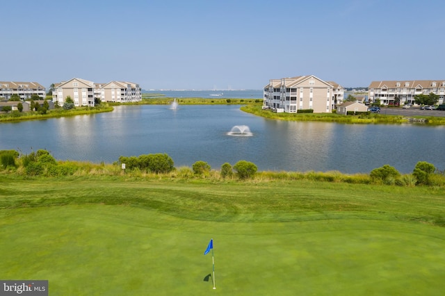 view of property's community featuring a water view