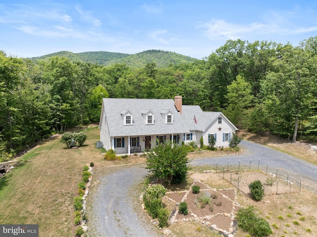 view of front of house with a porch