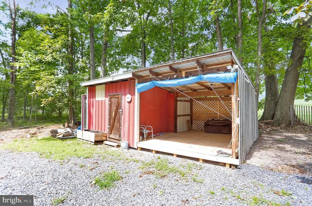 view of outbuilding