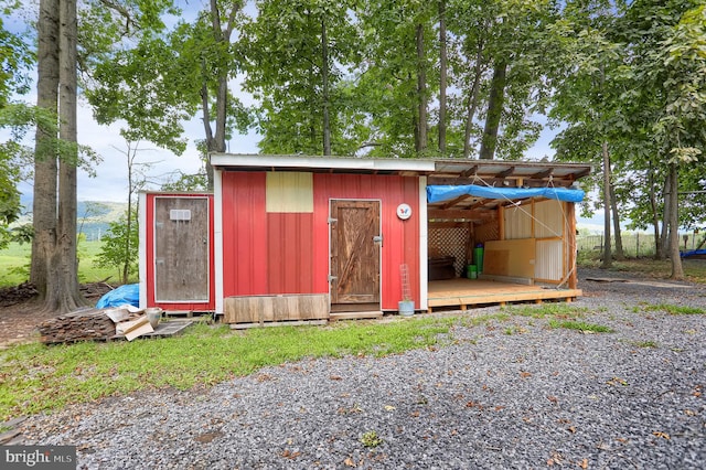 view of outbuilding