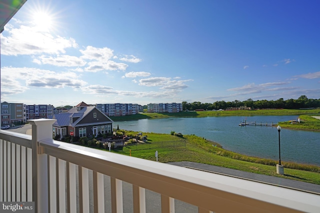 property view of water