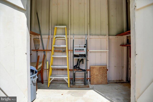 view of storage room