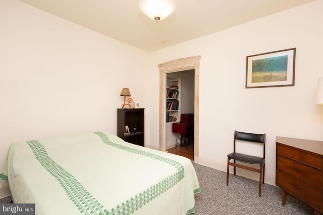 bedroom with carpet floors