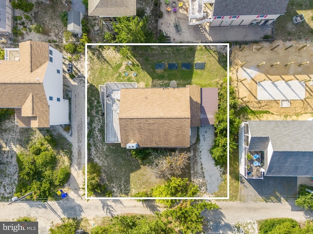 bird's eye view featuring a residential view