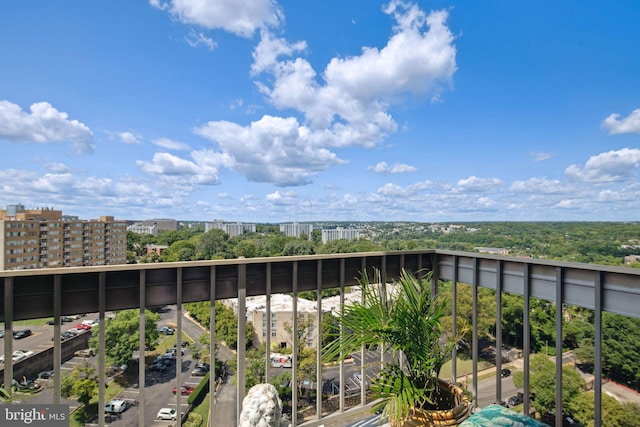 view of balcony