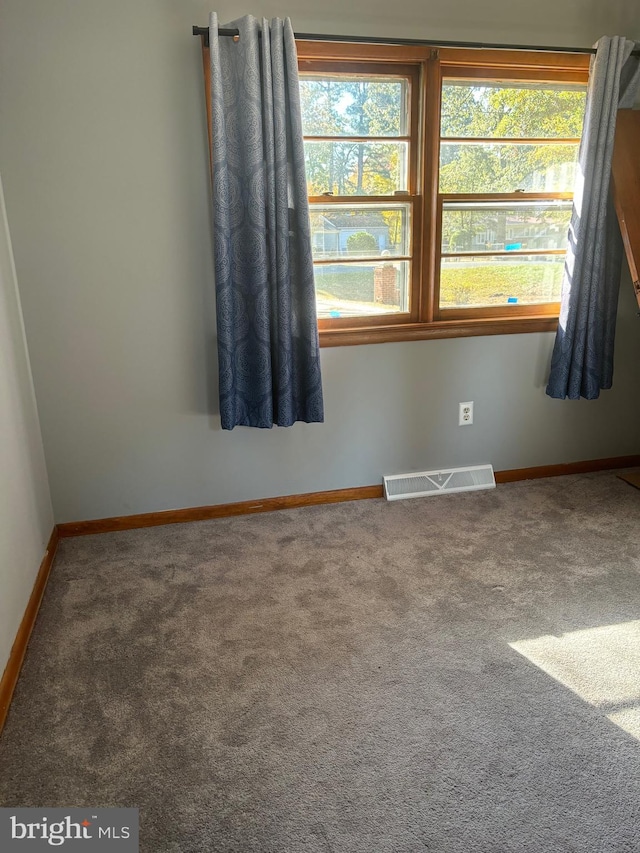 spare room featuring carpet flooring