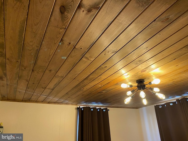 details with wood ceiling