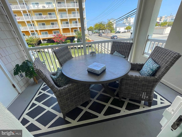 view of balcony