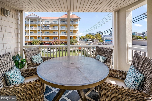 view of balcony