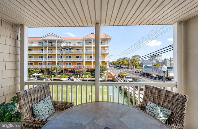 view of balcony