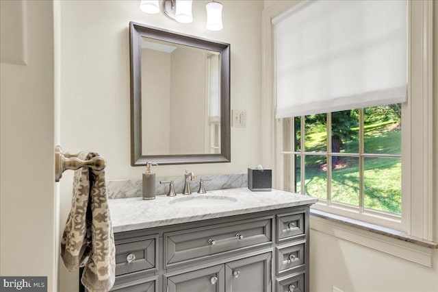 bathroom featuring vanity