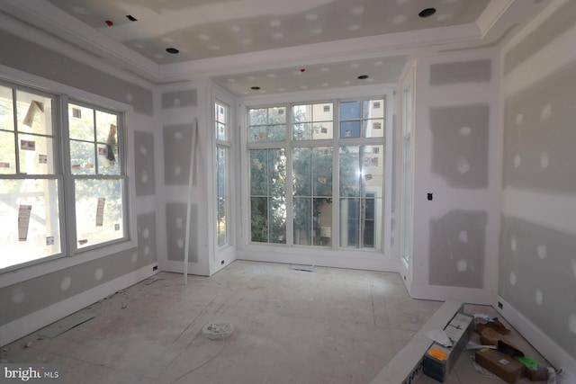 unfurnished sunroom with plenty of natural light