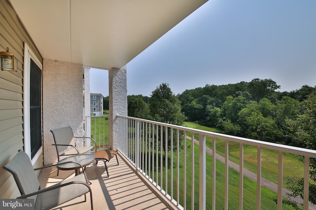 view of balcony