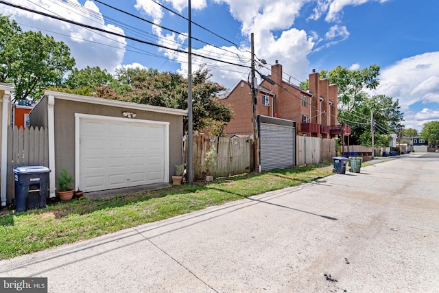 exterior space with fence