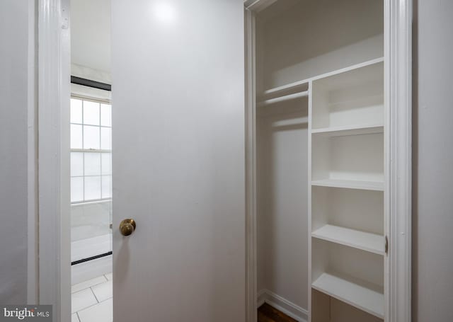 view of closet